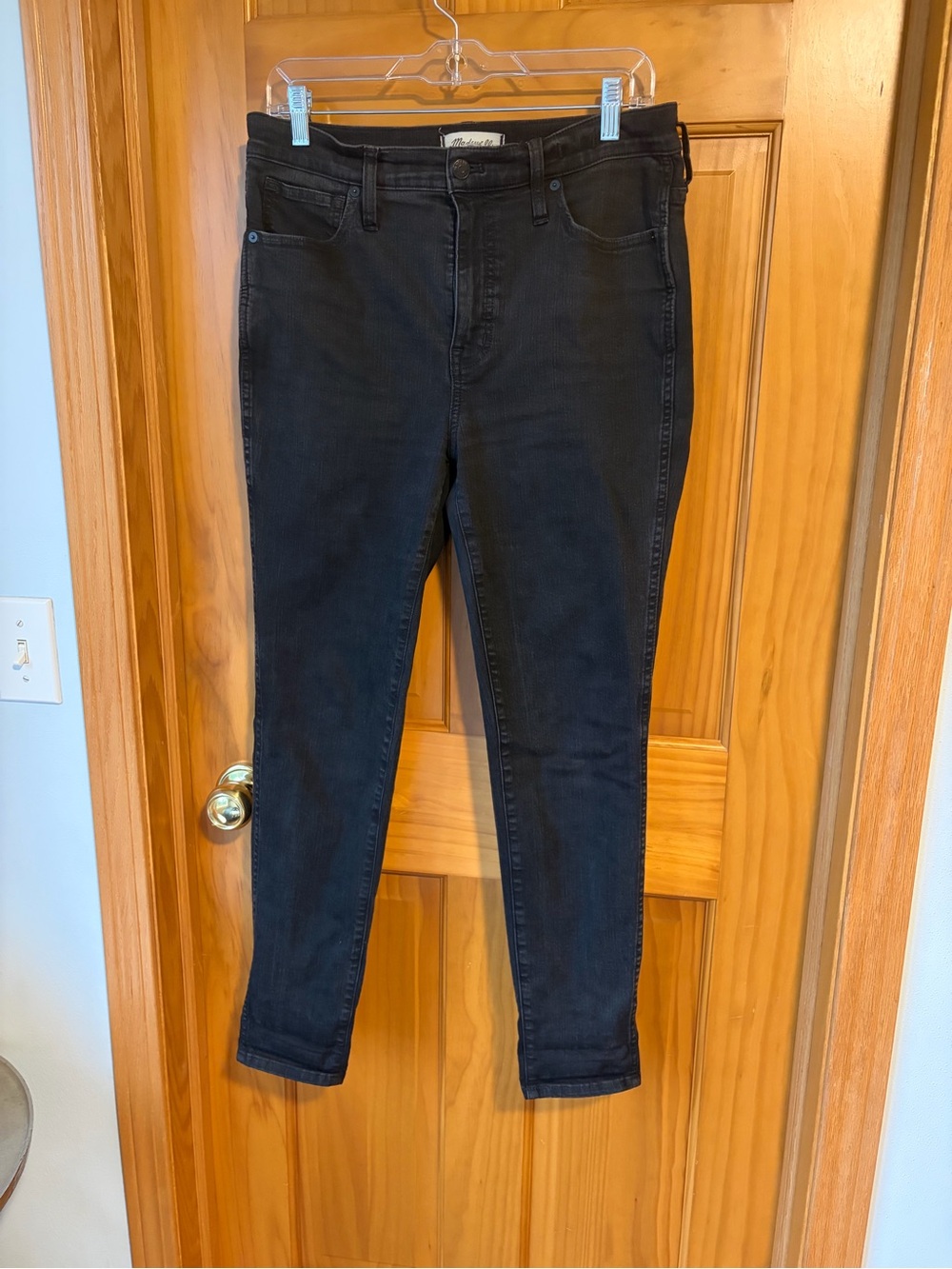 Madewell Skinny Jeans - Black Wash Size 30